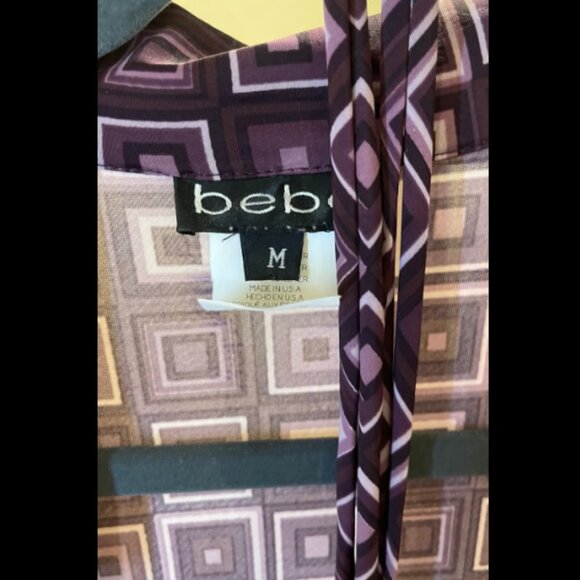 BEBE Long Sleeve Wrap Dress - Picture 3 of 3